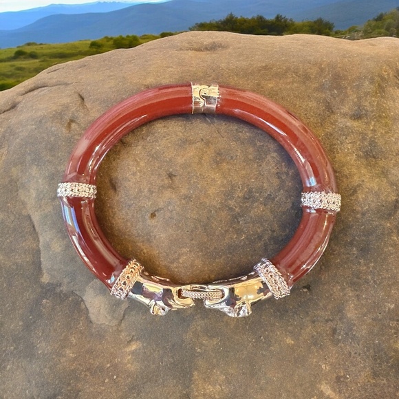 Milor Italy Jewelry - Milor Italy Black Panther Bangle Bracelet